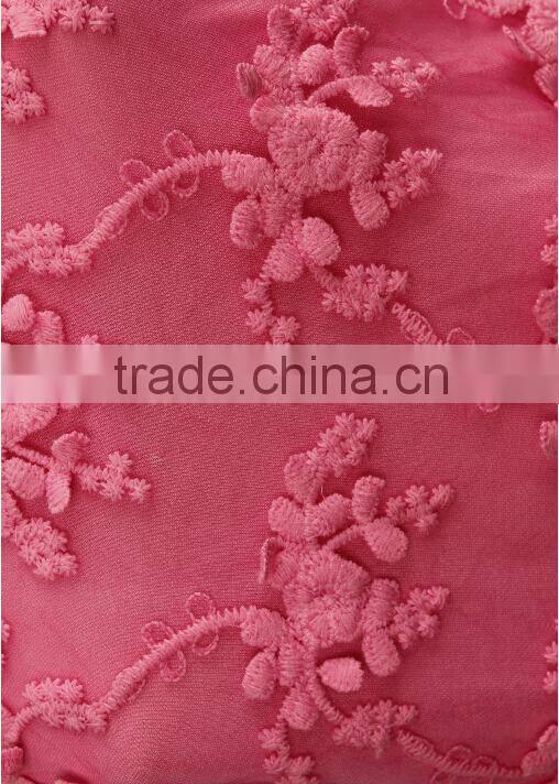 Embroider sleeveless wholesale evening dress peach color W-30108