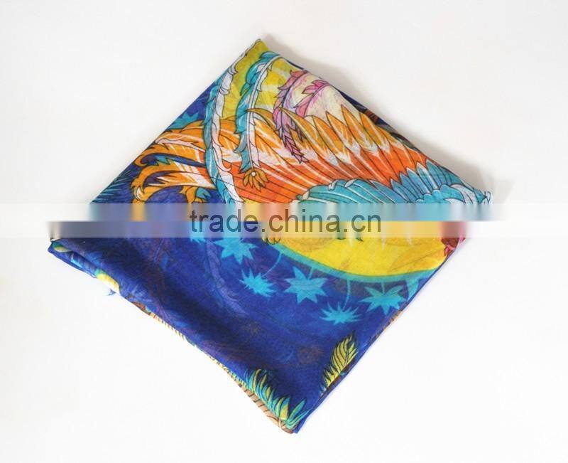 Wholesale Printing Design Oversize Polyester Voile Bali Pareo