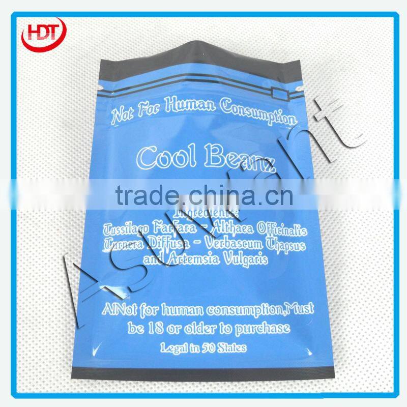 cool beanz small ziplock bags /herbal incense foil bag 4g/potpourri smoke bag