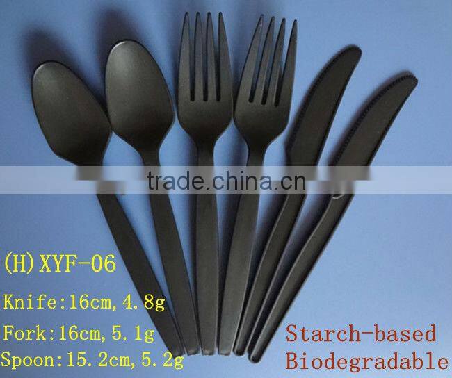 Biodegradable starch-based plastic heavy weight spoons:XYFS-02