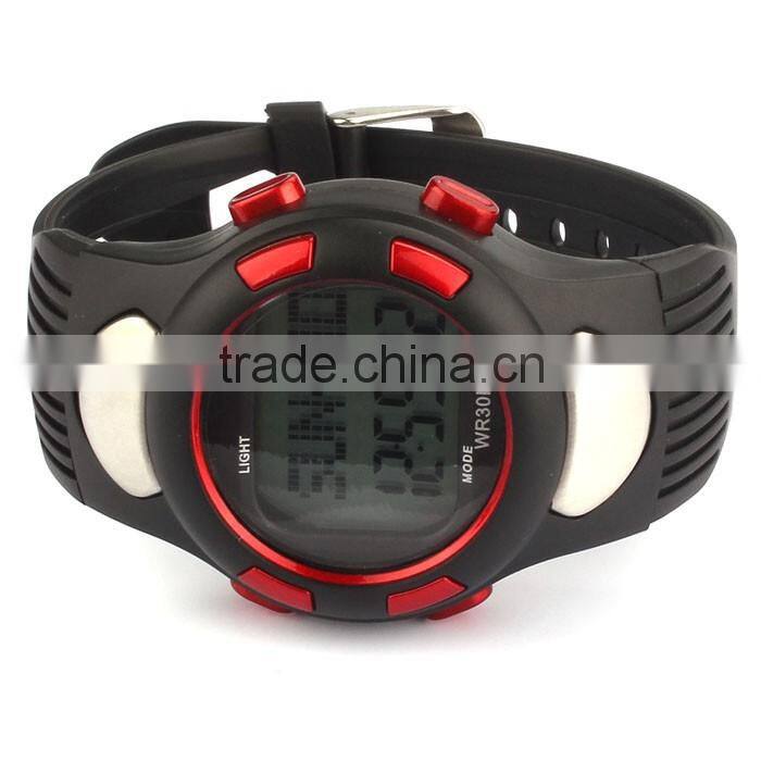 2015 Men Women Sports GYM Running Hunting Digital Watch Fitness 3D Pedometer Calories Counter Pulse Heart Rate Monitor