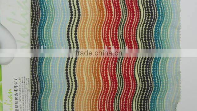 orange green wave mesh Spandex nylon 4070 Elastic print Fabric