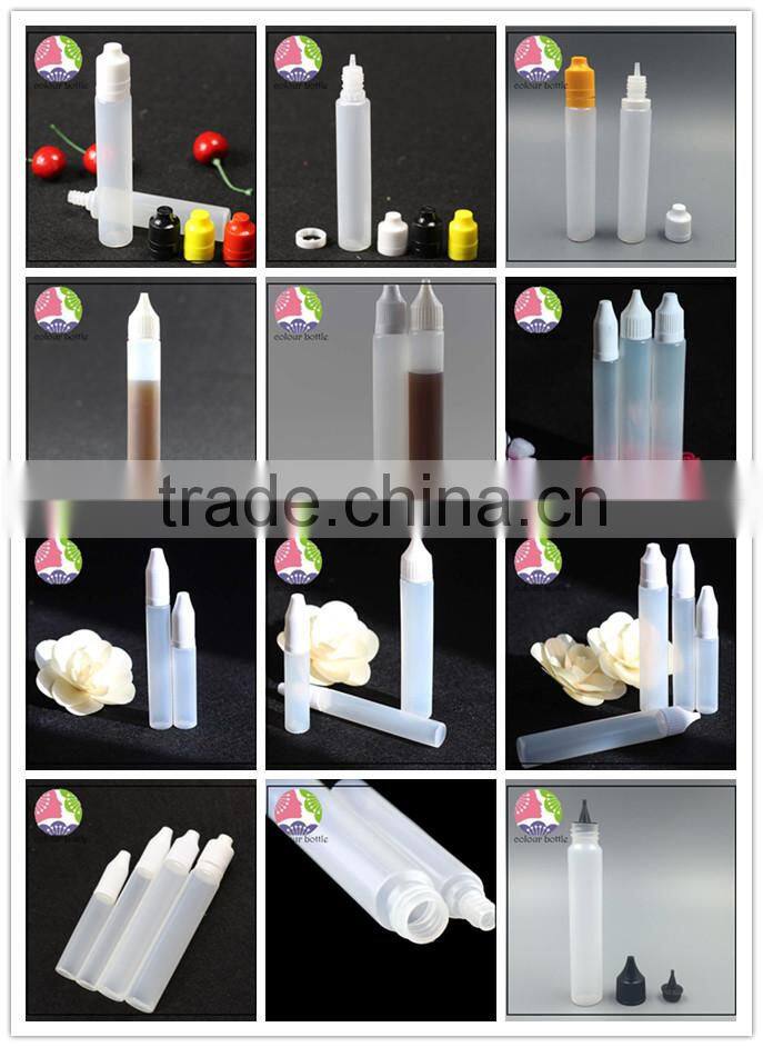 Plastic dropper bottle for eliquid 30ml/15ml clear decorative plastic containers pet dropper bottles with childproof