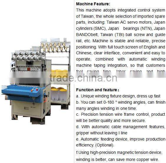 0.02-0.4mm Wire size steel coil winding machine