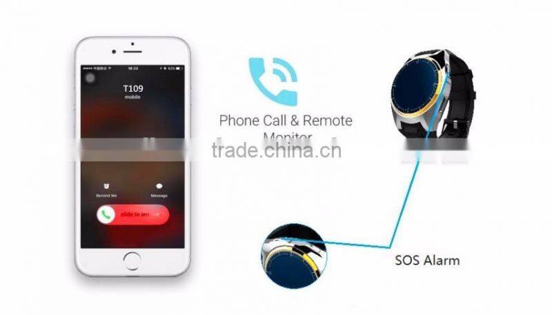 Monitor smart watch heart rate gps tracker with 2g simcard with Customizable gps tracking system