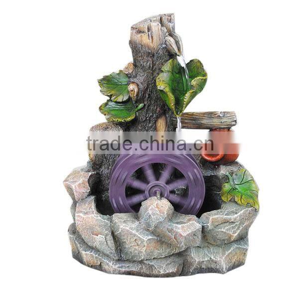 Large size Resin outdoor fountains in jar shape