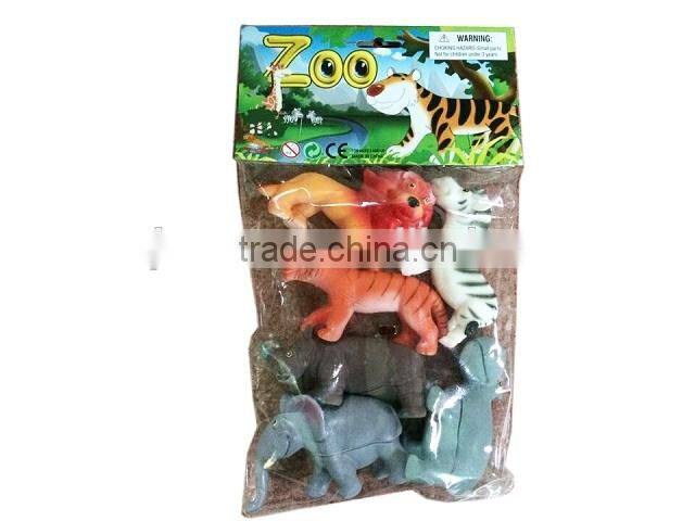 funny cheap mini plastic toy animal for kids