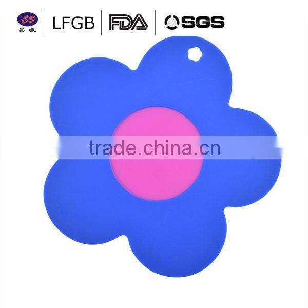 Sunflower silicone cup mats/silicone coffee cup mats/lovely mats for table decoration