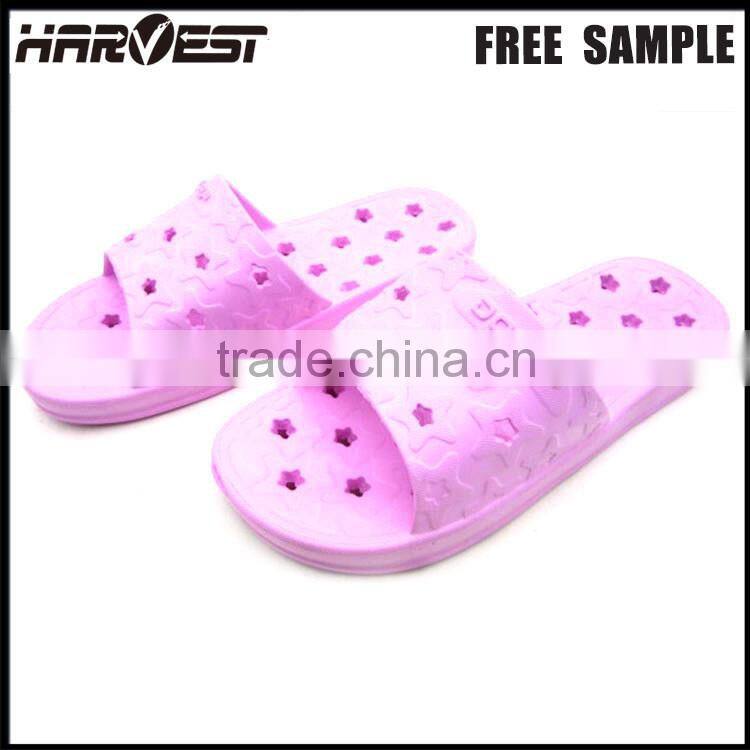 Eva slip resistant flip flops , toilet waterslippers with hole
