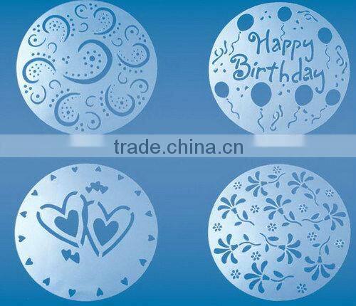 Plastic Fondant Embossing Cake Decorating Chocolate Printing mold Cake Stencils