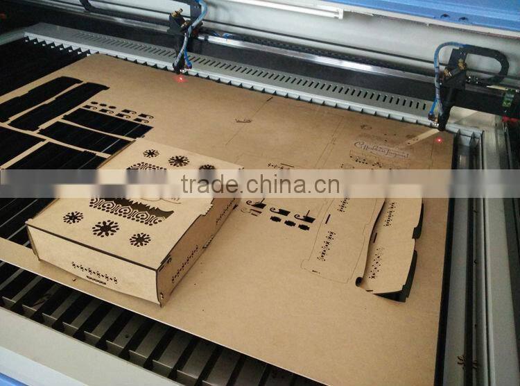 SIGN 1610 reci 90w double head laser cutting machine /auto focus laser cutting engraving machine