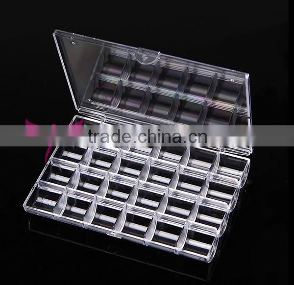 High quality Nail decoration plastic Empty box with 24 hole
