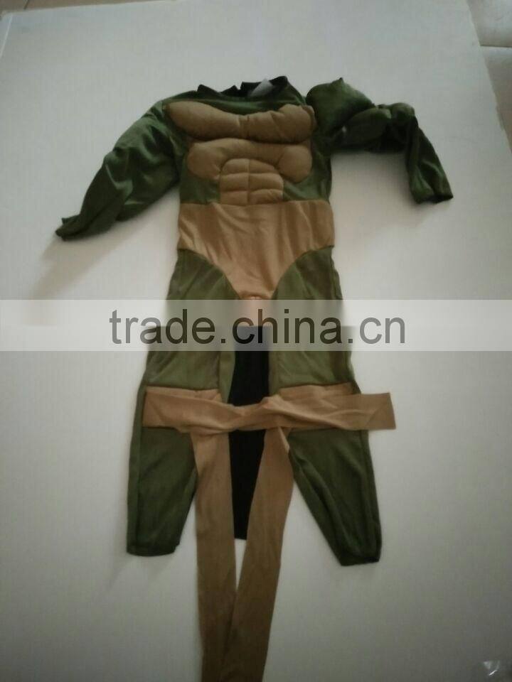 In stock carnival halloween animal boy ninja turtle kids costumes for children