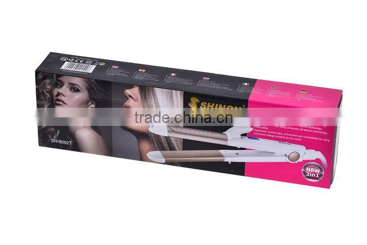 Shinon LCD display professional hair iron hair curlers