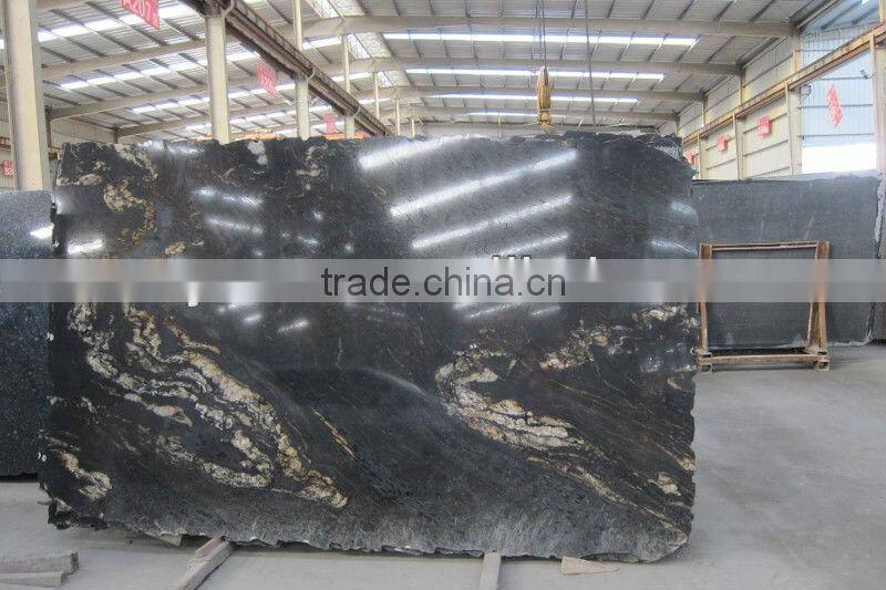 black cosmic granite tile