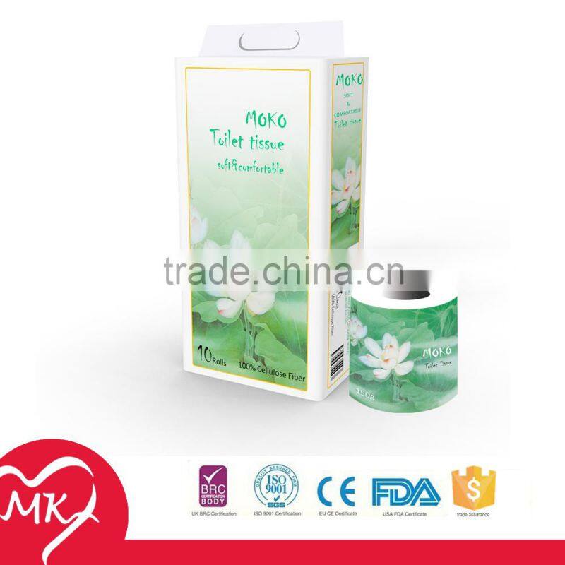 100% virgin wood pulp/recycled pulp/mixed pulp 2 ply soft toilet pape price bathroom toilet tissue roll paper brands manufacture