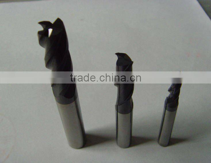 Nano super micro grain square end milling cutter