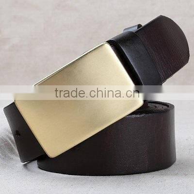 Square 4.1 cm solid brass plate bukle brass material plaque buckle brass plain buckle