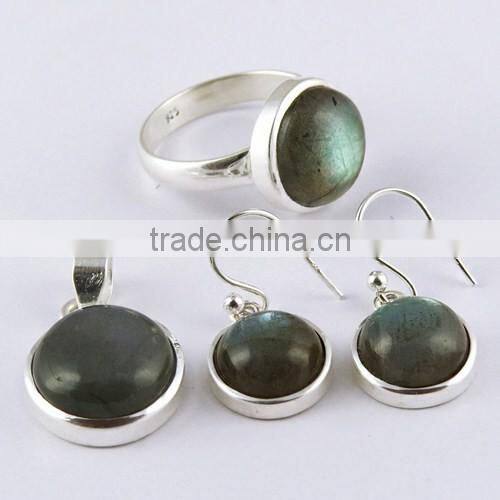 Big! Beautiful !! Turmuline_White C 925 Sterling Silver Set, 925 Designer Silver Jewellery Exporter, Silver Jewelry Supplier