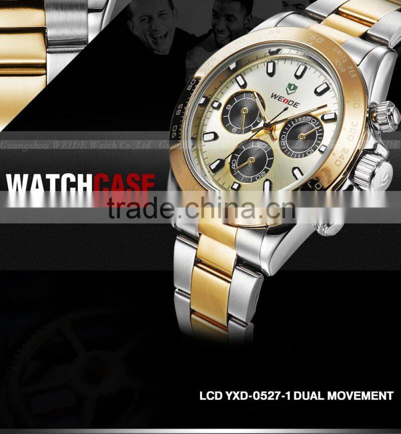 Male Smart Brand watch Water Resistant wristwatch Full stainless Steel Watches Quartz Movement Diver watch case