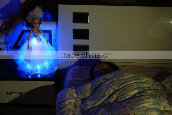 LED Light Clothing / Neow Glow Clothes / Fantastic White Ballet Dress with Diamonds