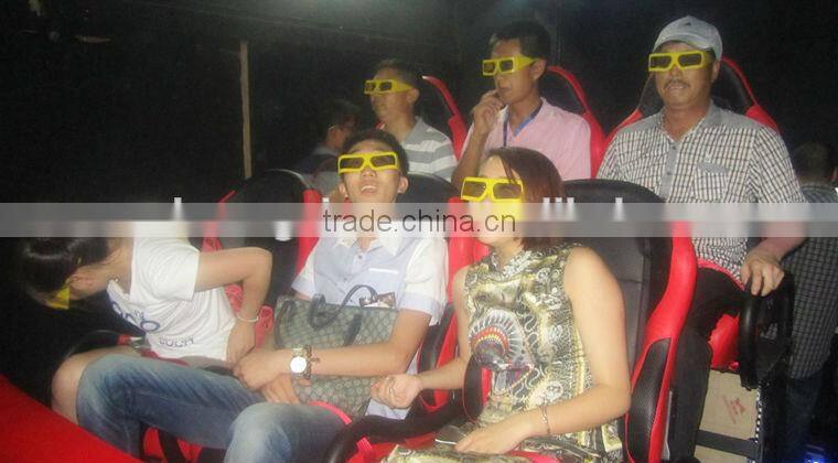 Hydraulic platform 4D simulator with 6 DOF motion system