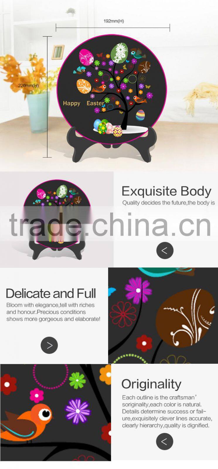 Hot sale colorful Easter egg Table Decorations