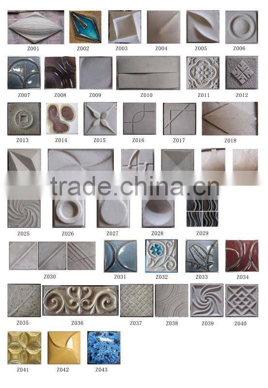 glazed handmade terracotta tile