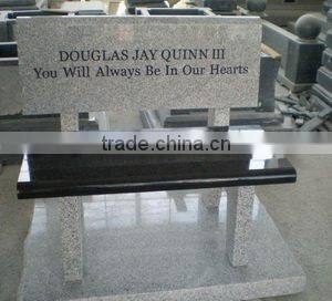 Absolute black granite monument