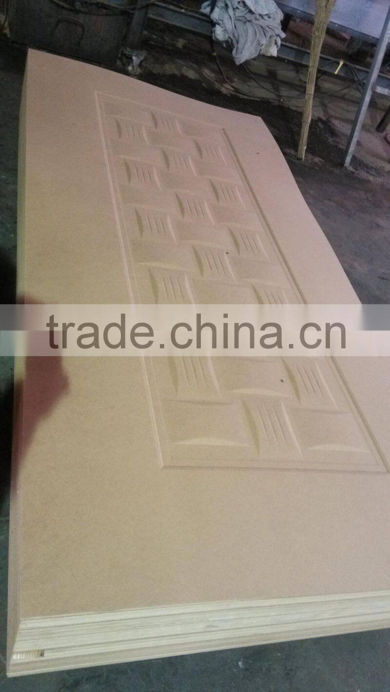 Flat, veneer, moulded, melamine MDF door skin