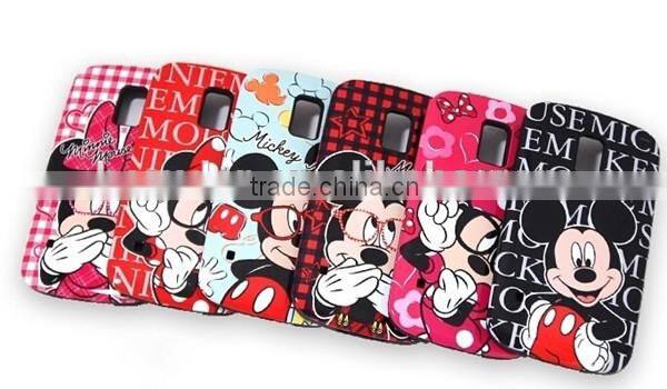 Lovely silicone rubber phone cover for samsung galaxy note 3 cartoon case