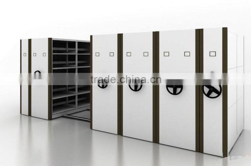Steelite Sliding Mass Compact Metal School Library Removable Book Mobile Shelving