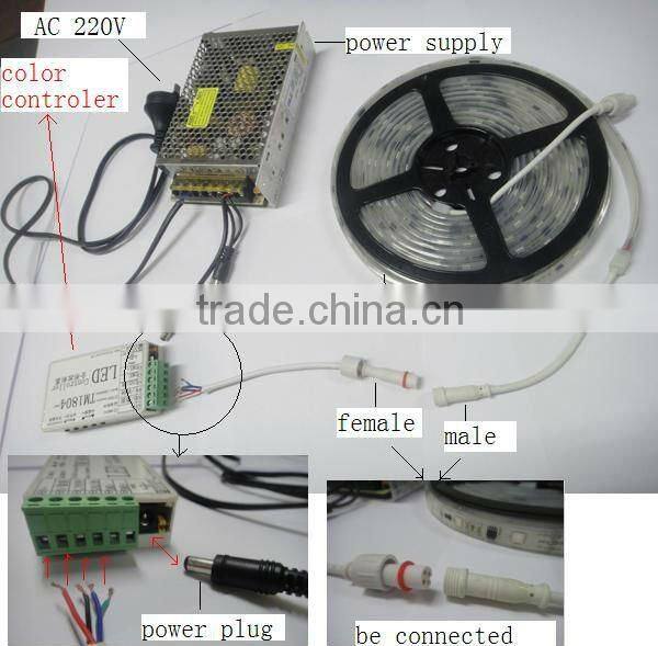 High quality 12 volt led light strips dmx rgb led strip light flexible 5m