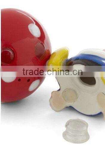 ceramic cute Gnome colorful Salt and Pepper Shakers