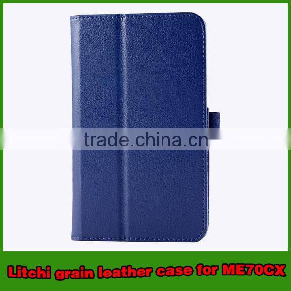 Hot selling leather stand tablet case for asus memo pad 7 ME70CX