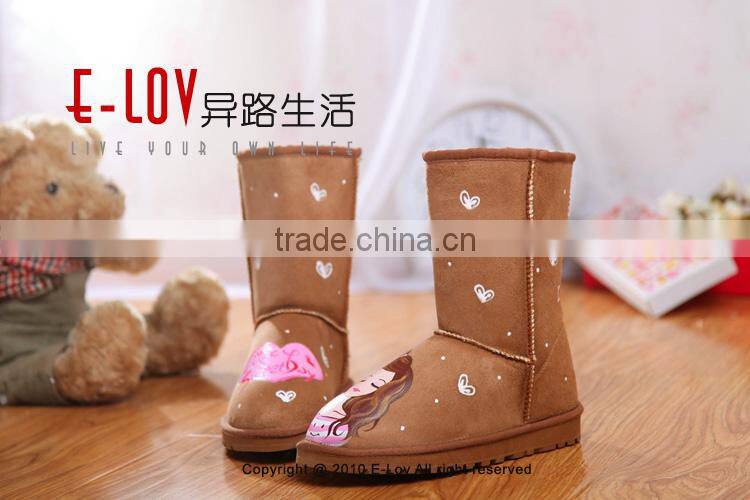 2015 hot sales high quality and cheap plush baby shoes winter