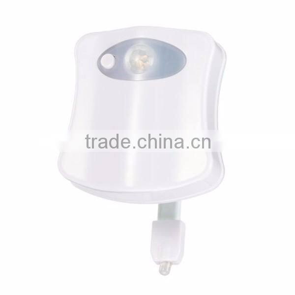 Body Motion Sensing Battery Operated 1LED Toilet Night Light