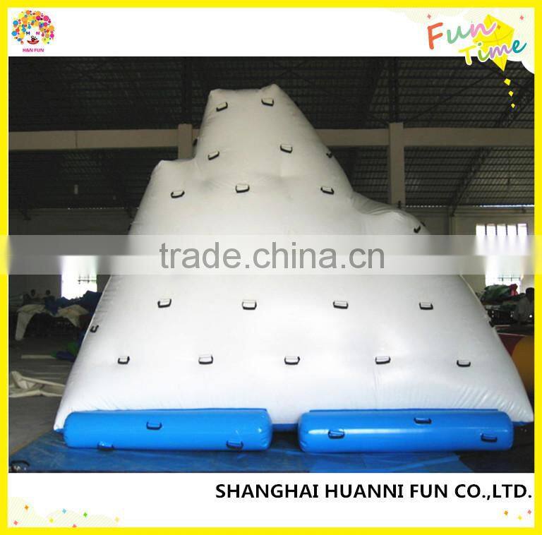 Giant inflatable water iceberg,inflatable climb iceberg at water park