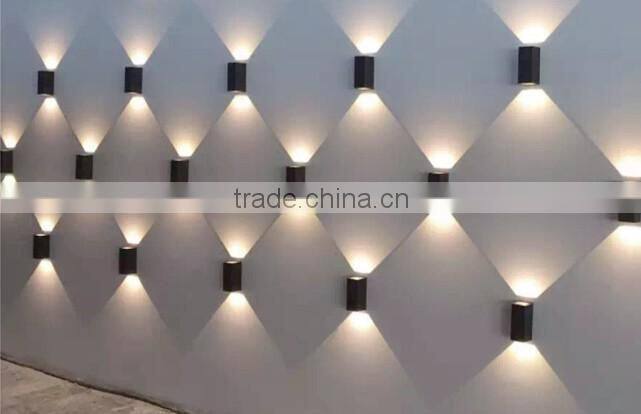 W-023028 2*3W cob led residential up down wall sconce,high quality wall lamp for balcony/ for veranda