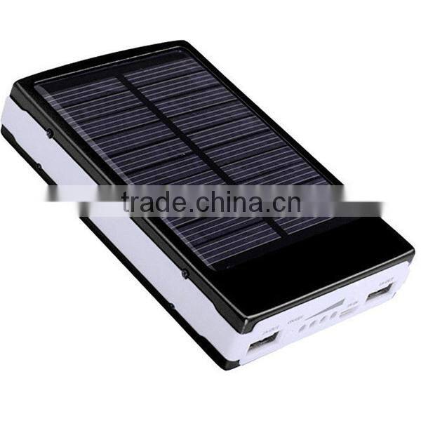 30000mah Solar Power Bank with 4 in 1 USB spring cable