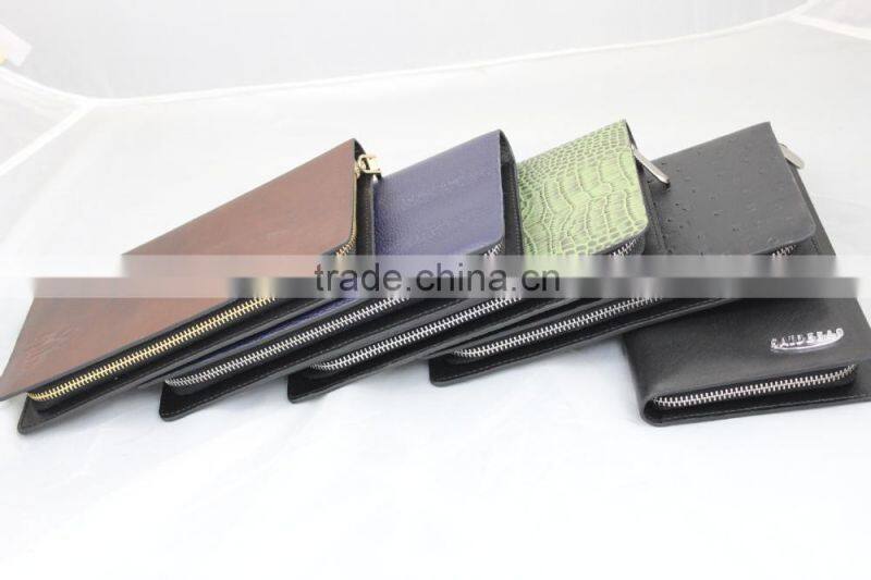 hot selling factory custom kind of genuine leather wallet for men