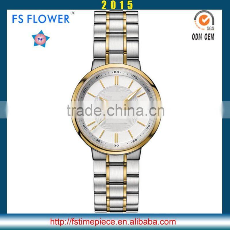 FS FLOWER - UAE Market Fashion All Gold Plated Watch For Laides Japan Movement Stainless Steel Watch