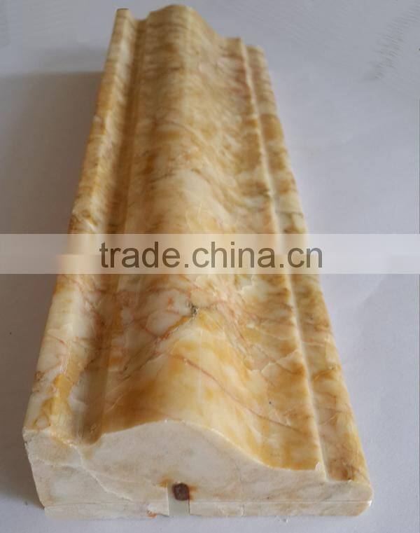 Black polished marble skirting board