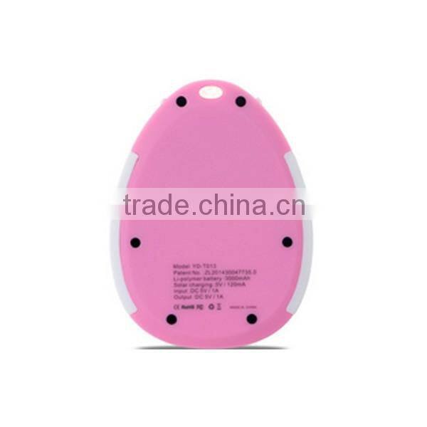 Shockproof waterproof 3000mah solar power bank universal USB solar charger New portable powerbank external backup battery