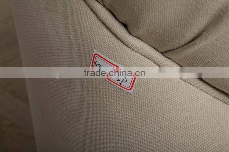 Classical style solid wood 2 seater sofa, fabric sofa