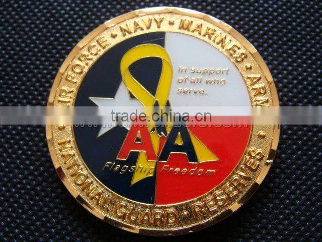 Best selling beautiful hard enamel commemorative coin