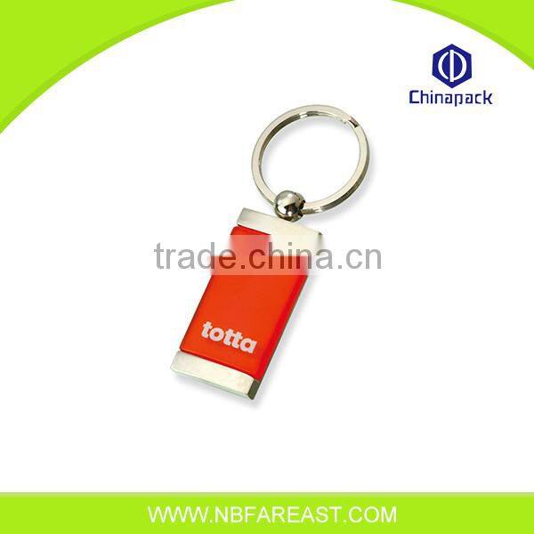 Customized new brand well sale round metal keychain
