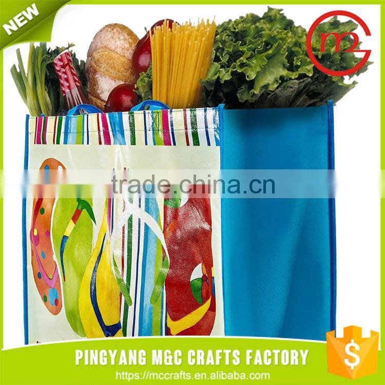 Hot sale assured trade great material Custom rolling up laminated shopping bag