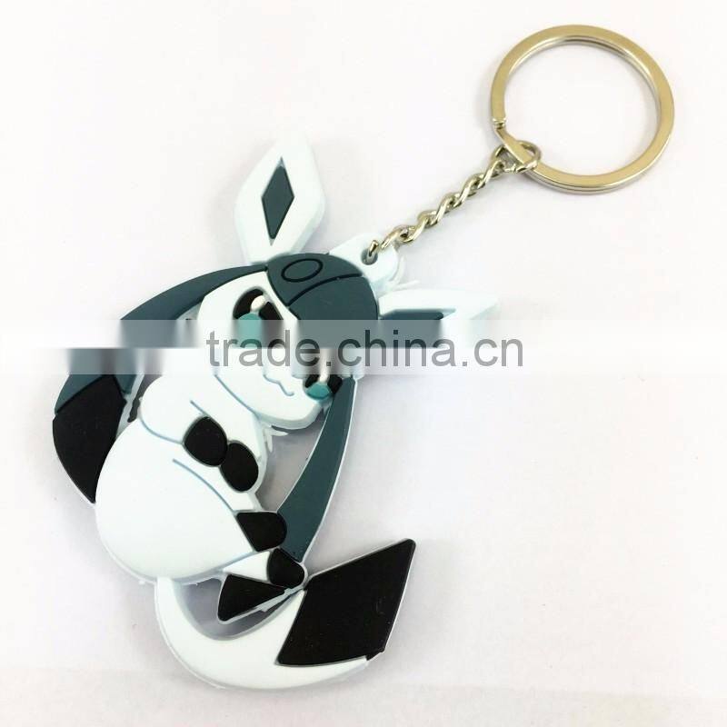Chinese Supplier Promotional PVC Key chain Animation 2d Key ring