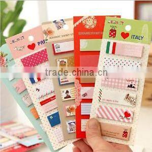 City View Sticker Bookmark Marker Memo Flags Index Pad Tab Sticky Notes